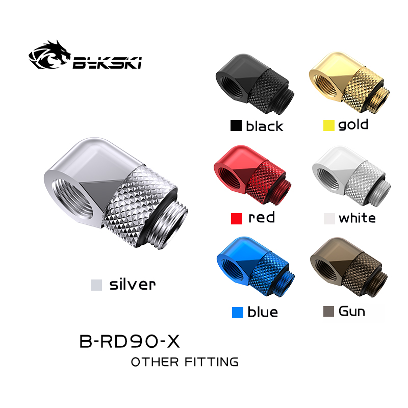 Pc Water Cooling - Bykski B-RD90-X 90 Degree Brass Rotary
