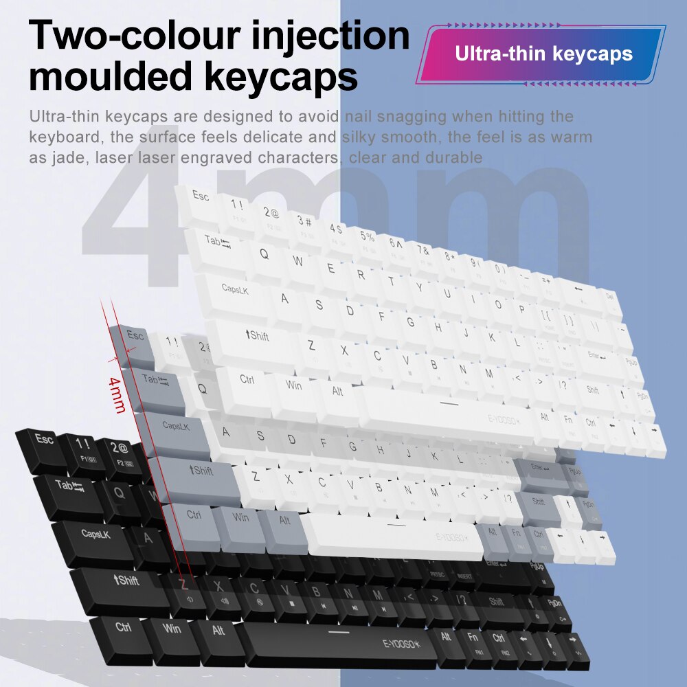 E-YOOSO A68 RGB Mini Slim USB  - огляд і ціна Pc Gaming Pink