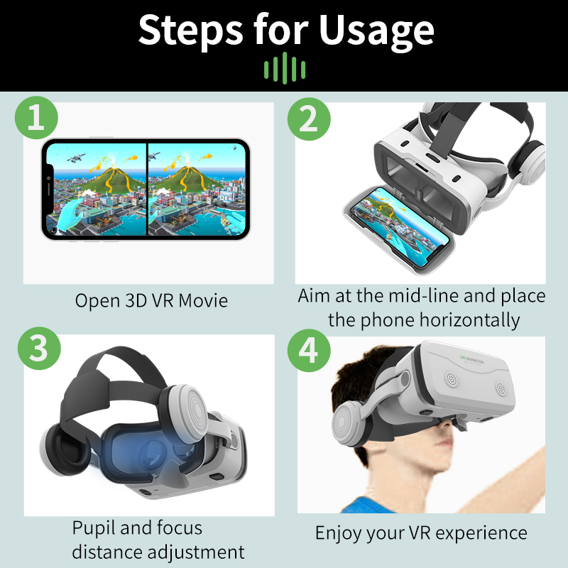 Virtual Reality VR Glasses 3D  - огляд і ціна Vr Headset Pc