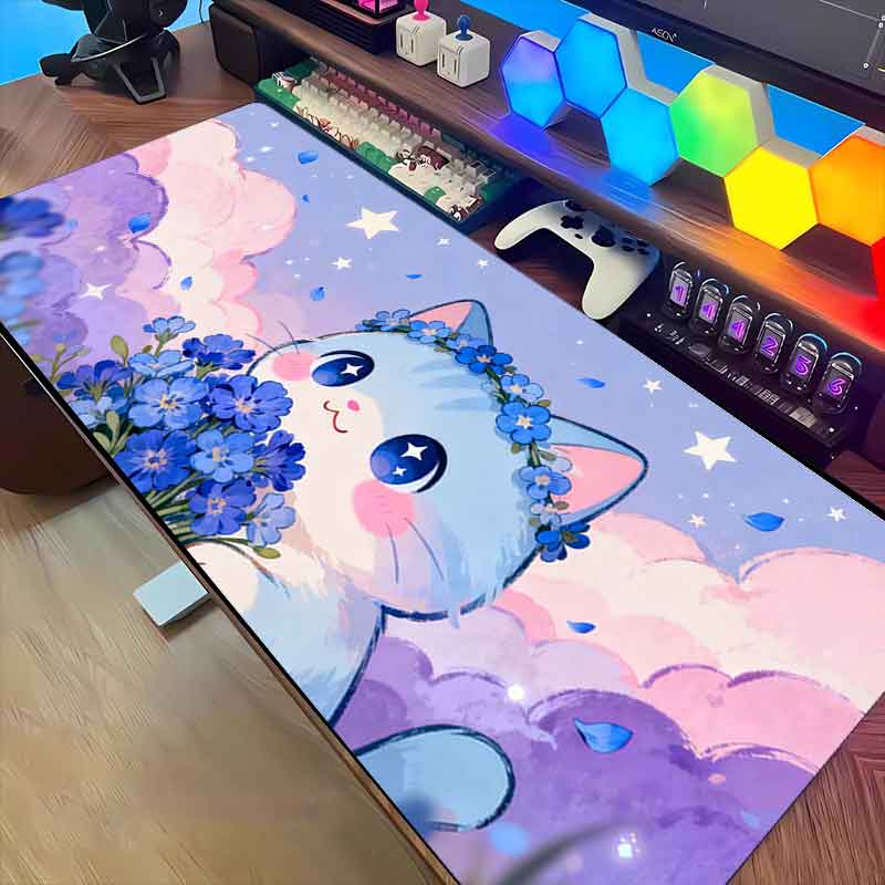 1pc Pink-purple Cloud Cat Mous - огляд і ціна Pc Gaming Pink