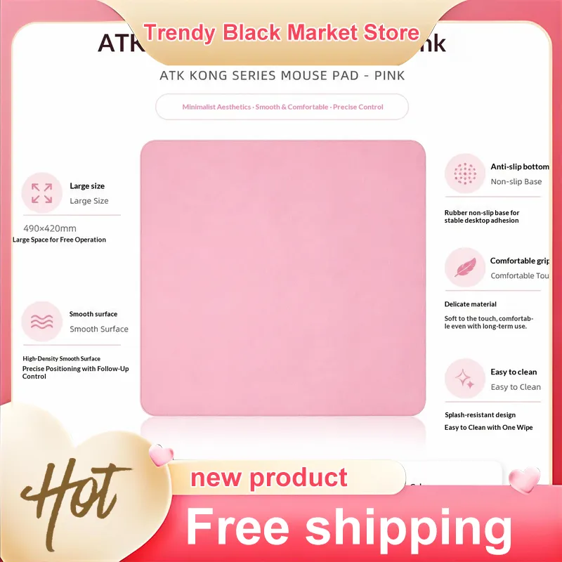 ATK Sky Pink Large Gaming Mous - огляд і ціна Pc Gaming Pink