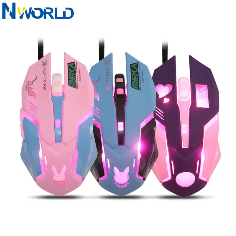OW 6 Buttons Breathing LED Bac - огляд і ціна Pc Gaming Pink