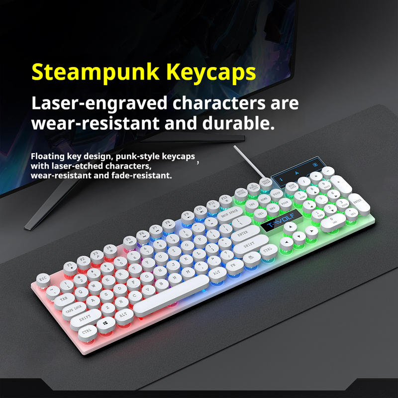 T11T-WOLF Gaming Keyboard 104  - огляд і ціна Pc Gaming Fullset