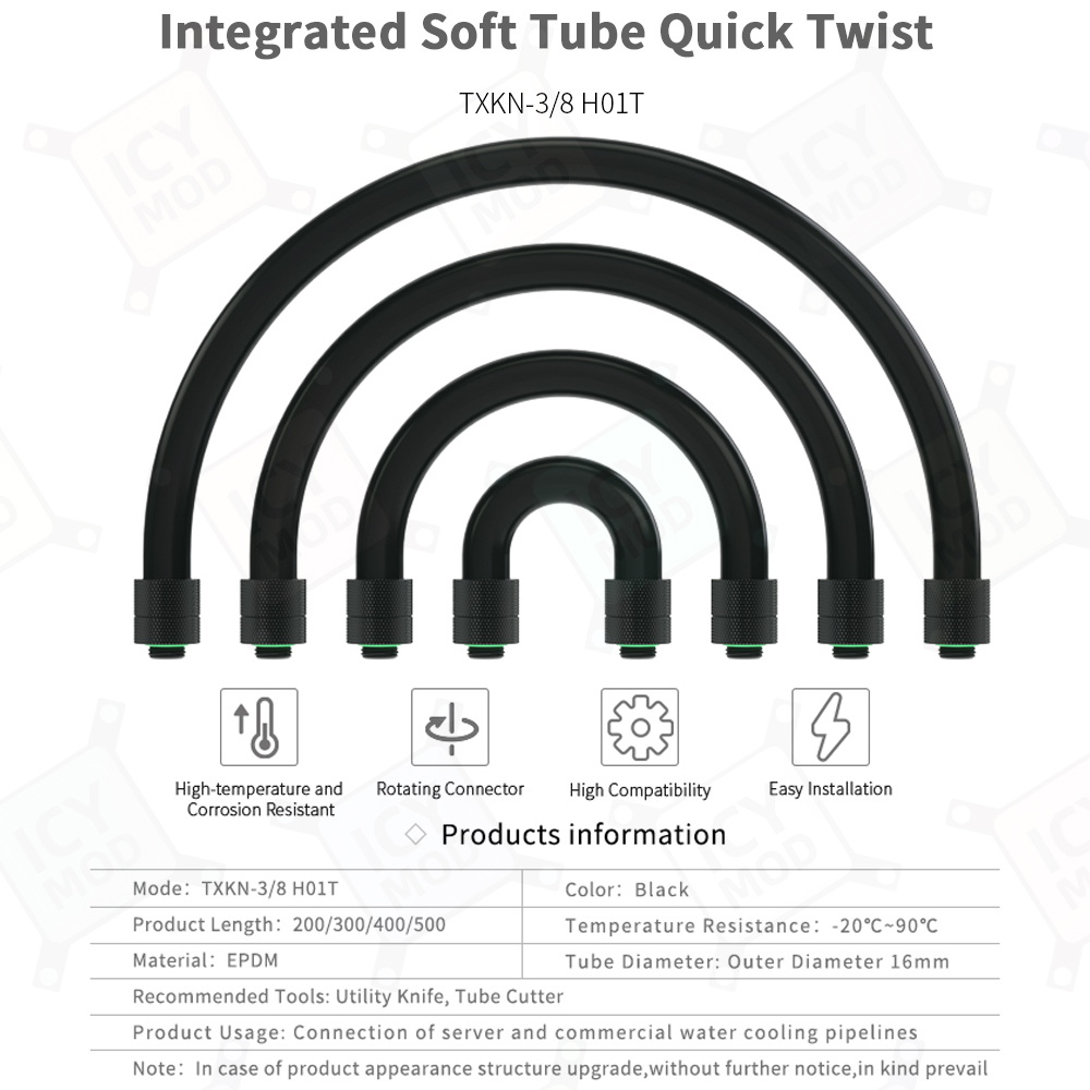 Barrow AIO EPDM Soft Tube G1/4 - огляд і ціна Pc Water Cooling